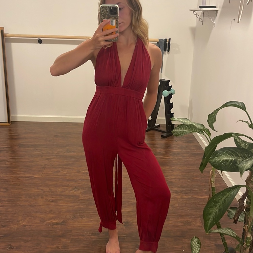 Magenta jumpsuit
